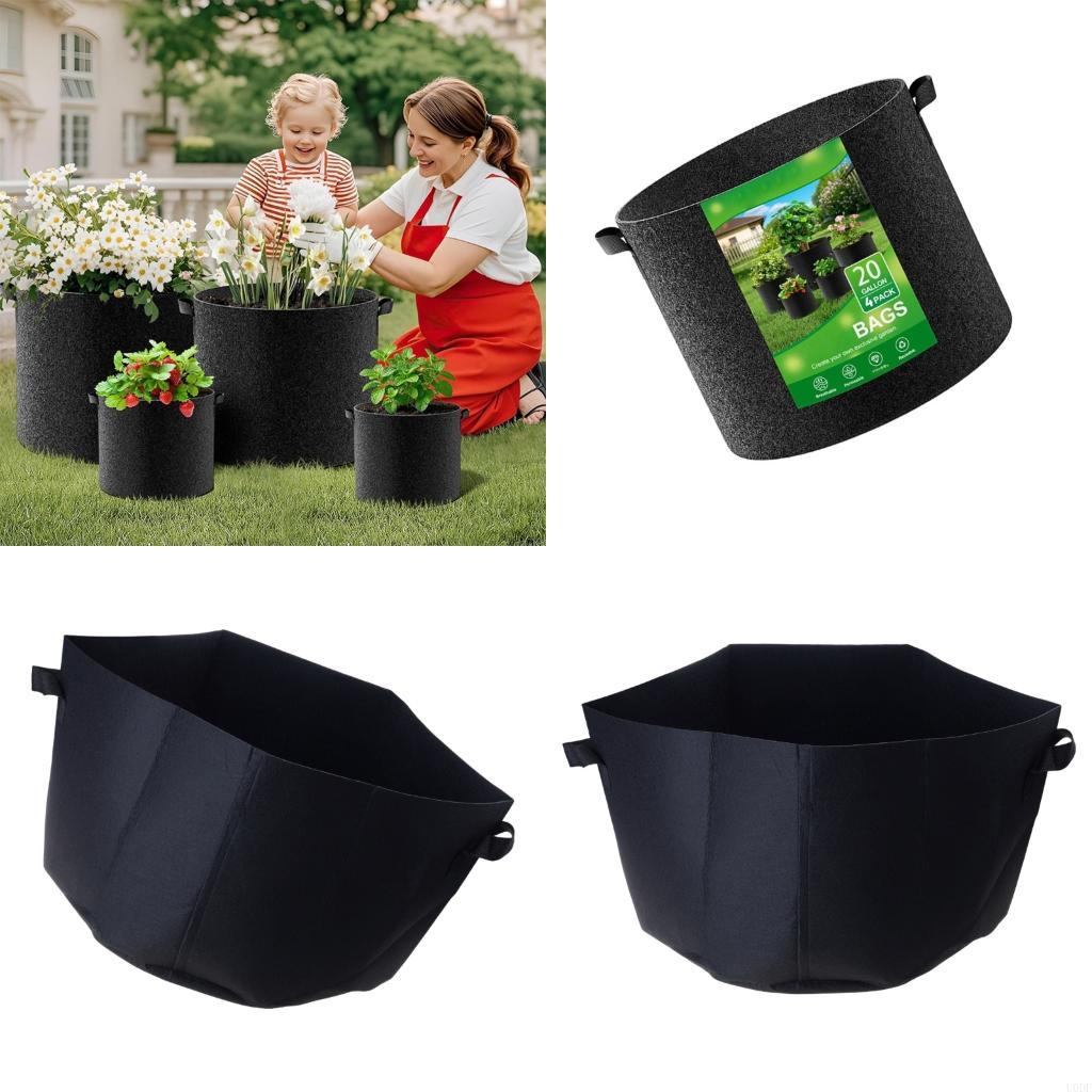 Grow Bag - Premium Kumaş Dikim Torbaları Kalınlaştırılmış Malzemeler
