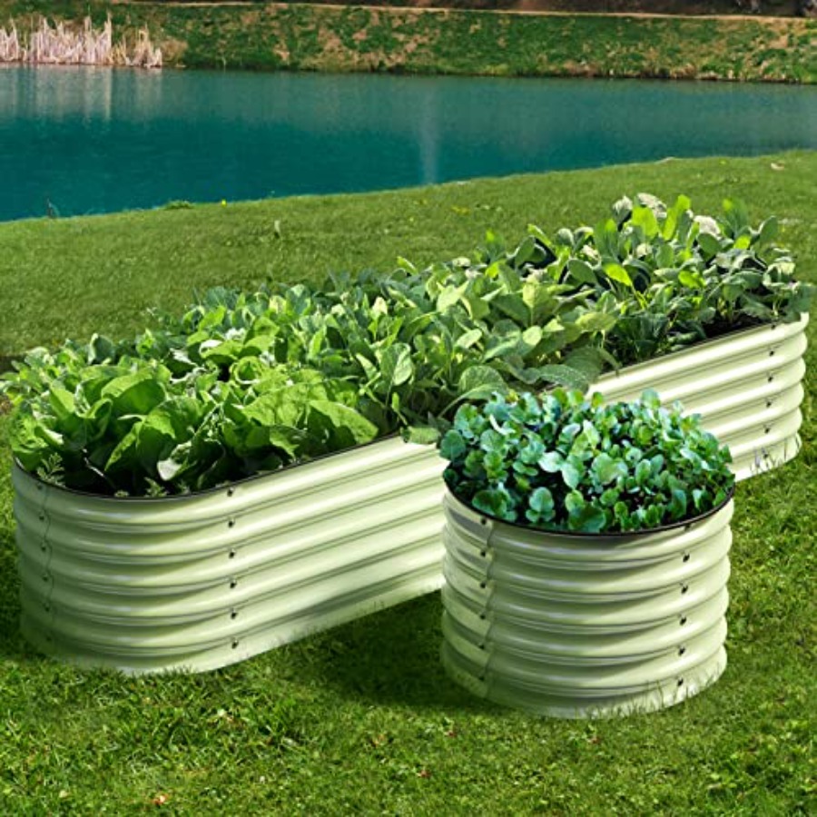 Raised Garden Bed - Dış mekan için tasarlanmış, modüler, galvanizli