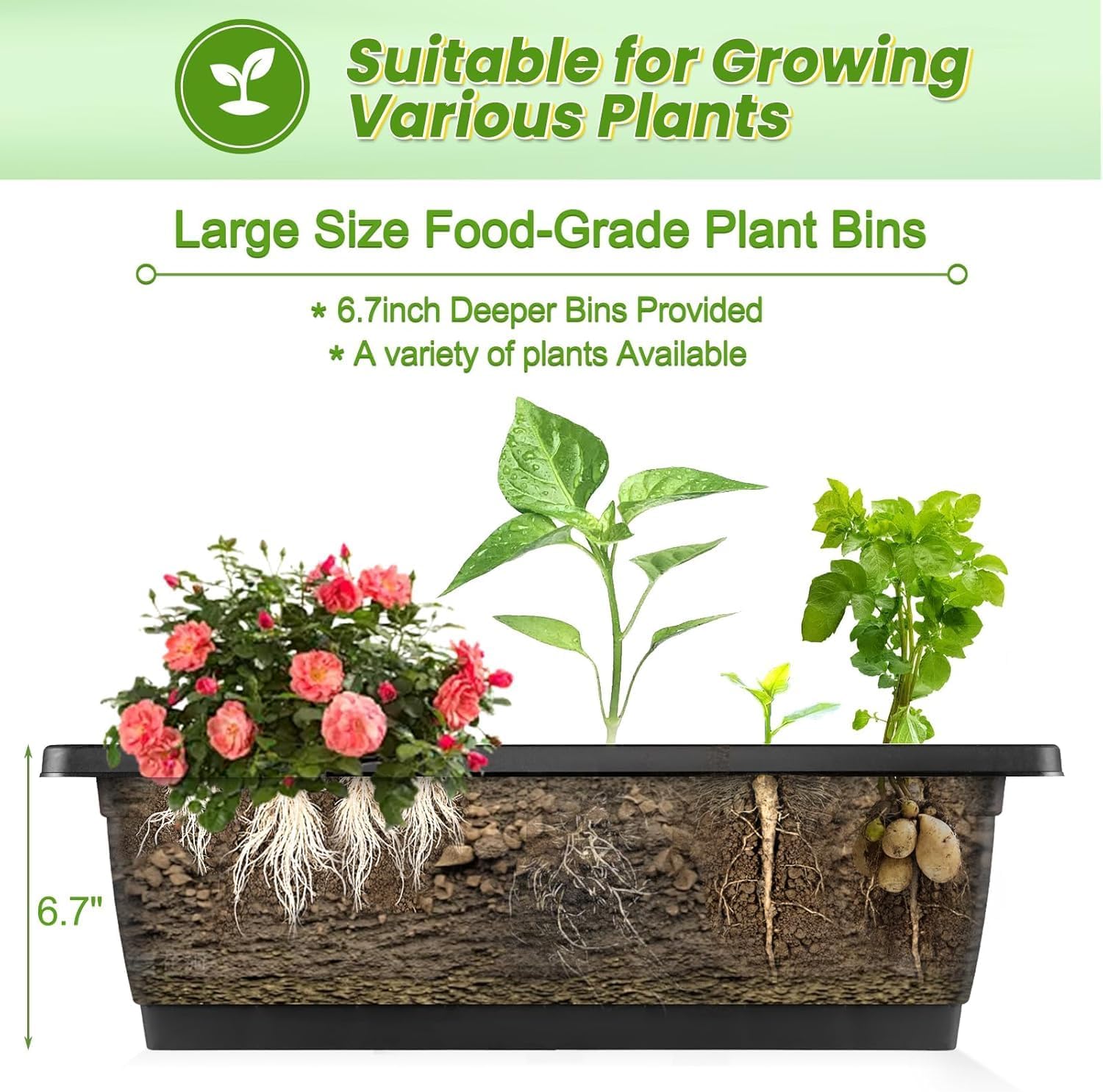 Tekerlekli Dikey Yükseltilmiş  - Indoor Herb Garden incelemesi ve fiyatı