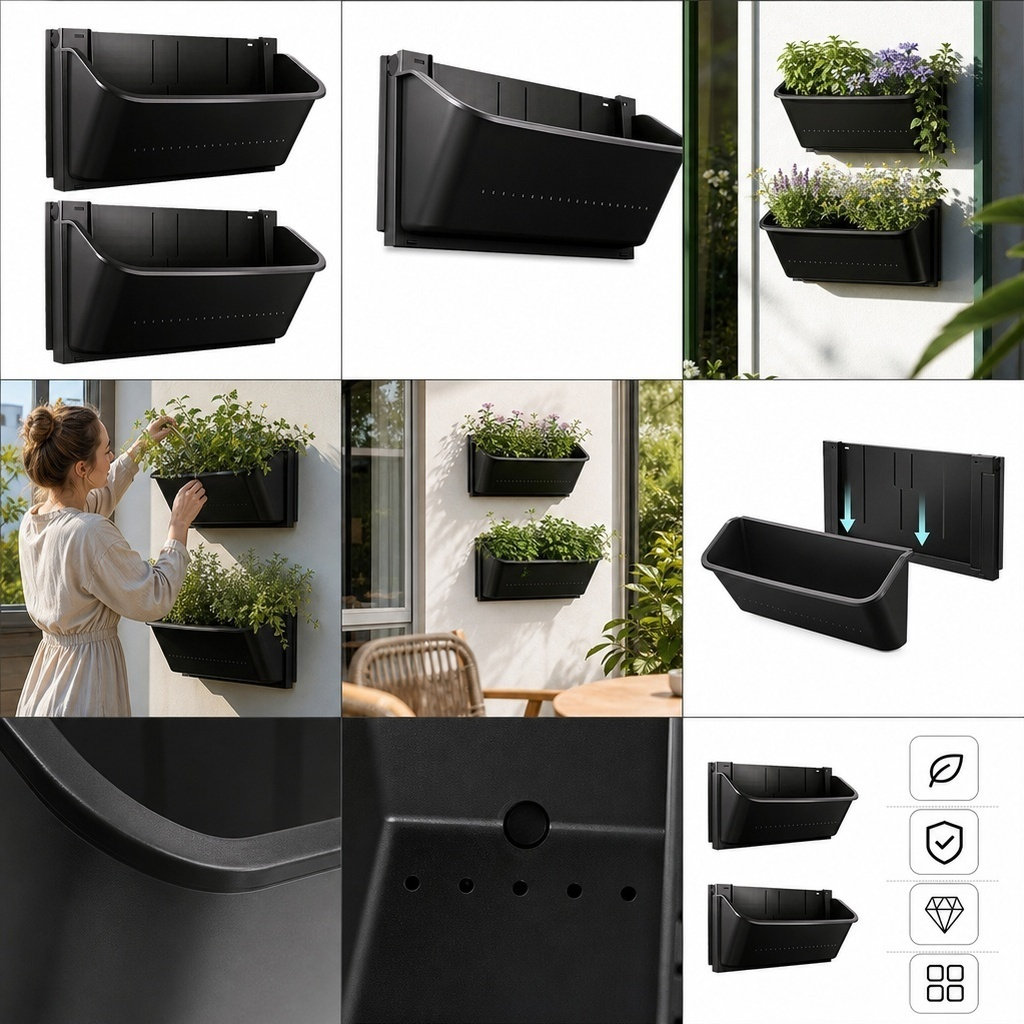 2 Adet Dikey Duvar Saksısı, Ge - Vertical Planter incelemesi ve fiyatı